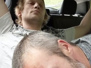 Getting Sucked And Swallowed By An Older Guy In His Car