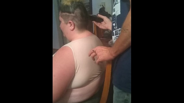 Fat girl shaved bald 13