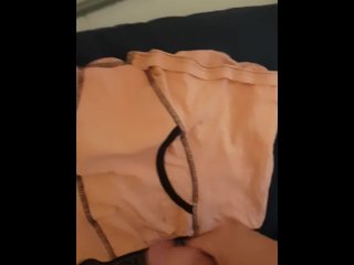 Wanking And Cumming On My Little Brother's Boxers