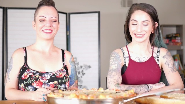 Porn Star Mukbang: Episode 1- Nikki Sequoia and Sheena Rose - Nikki Sequoia, Sheena Rose, Summer Hart