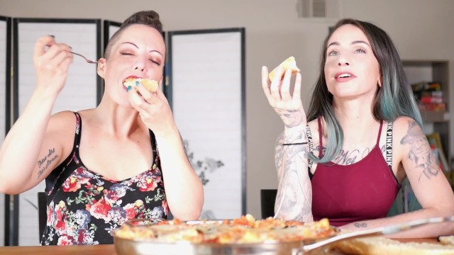 Porn Star Mukbang: Episode 1- Nikki Sequoia and Sheena Rose - Nikki Sequoia, Sheena Rose, Summer Hart