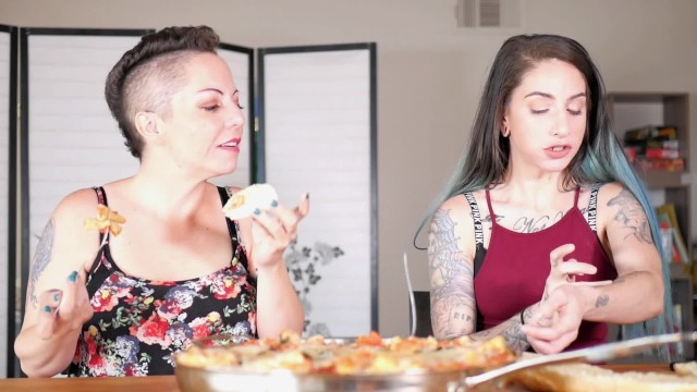 Porn Star Mukbang: Episode 1- Nikki Sequoia and Sheena Rose - Nikki Sequoia, Sheena Rose, Summer Hart