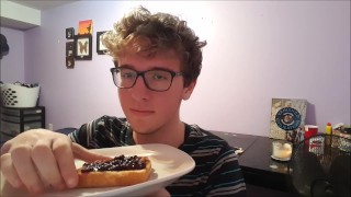 TOAST WITH BLUEBERRY JAM AND WHOLESOME ENDING FOR ASMR