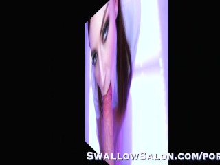 Maya Kendrick Gives Sloppy Blowjob_at Swallow Salon