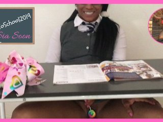 Ebony Student Sucks And Fucks Her Way Out Of Detention @Siabigsexy