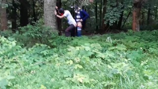 Fucking And Sucking Wild Pups In The Forest