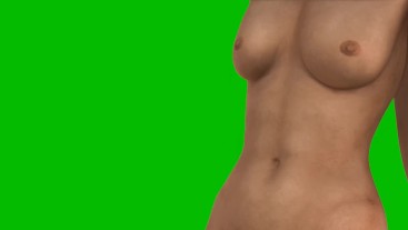 Amateur Porn Greenscreen - Naked Girl Hot Pole Dance Green Screen Footage 01 - Pornhub