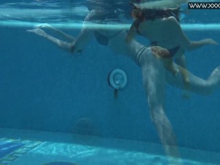 Tiffany Tatum shows hot ass underwater