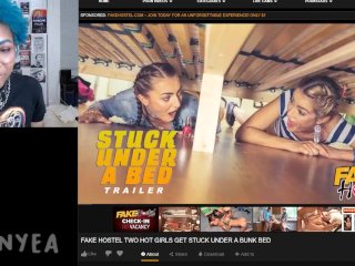 Naked People Ep. 6 Fake Hostel Two Hot Girls Get Stuck Under A Bunk Bed