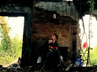 Barely Legal Teen Eats Cereal in Abandoned_Farmhouse