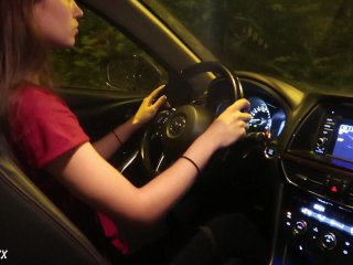 Hot Girl Couldn't Help It When She Drove The Car (Orgasm) - Maryvincxxx