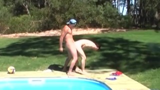 Anal At A Private Outdoor Pool A Hot Jock Fucks His Boyfriend