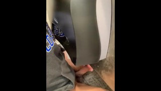 Huge Uncut Cock In An Understall Restroom I'm Playing With A DL Guy