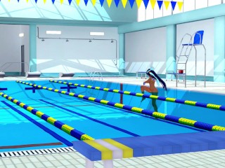 POKEMON Nessa Inside pool 3d_hentai