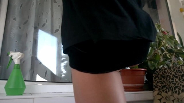 Sweet Hunny Bunny´s first video ever, no panties surprise POV for PornHub 1