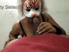 Beautiful indian girlfriend perform a great blowjob