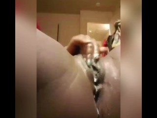 Squirting orgasm after he creampies my pussy