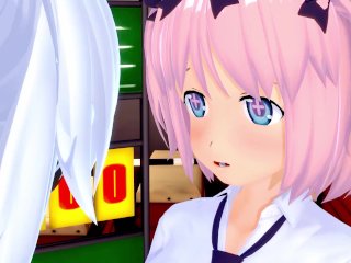 Senrankagura Yagyu X Hibari Yuri Play Warehouse 3D Hentai