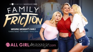 Screen Capture of Video Titled: AllGirlMassage Lesbian Step-Daughters Massage MILF Mommy!