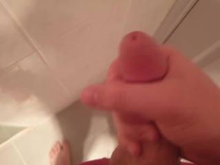 MrBigTestie has a quick wank before shower MrBigTestie