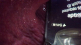 Insertion Of An Internal Anal Camera An Iphone And A Soda Can Into A Huge Stretched Assemblage