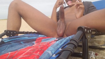 Masturbation Beach Voyeur - Nude beach | public voyeur huge cock masturbation and cumming twice