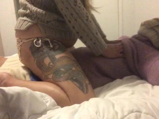 Horny girl dry hump sweater_sissy