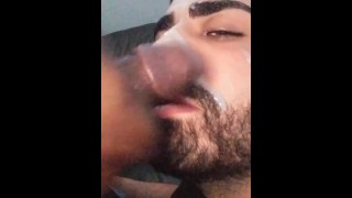 Cum Submissive Arab Slut Expresses Gratitude To Black Daddy For HUGE FACIAL