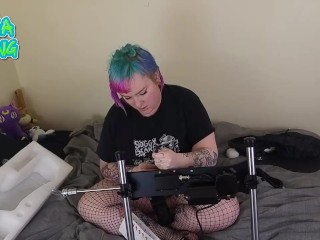 First_time Fuck Machine Unboxing cute bbw punk missvaga