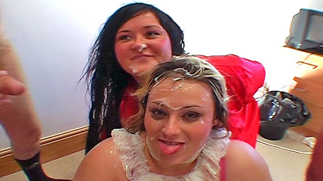 Fat girl blowjob Fat british greedy girls real amateur bukkake party