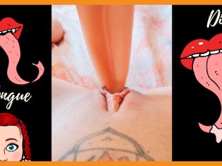 Big And Long Tongue Dildo Lick And Fuck Horny And Wet Pussy. (Misshornyg)