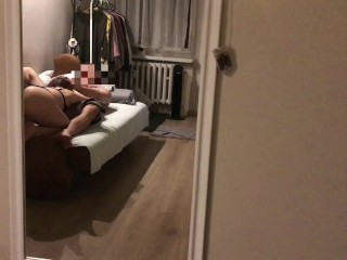 Perfect polish ass having mirror sex with face_sitting