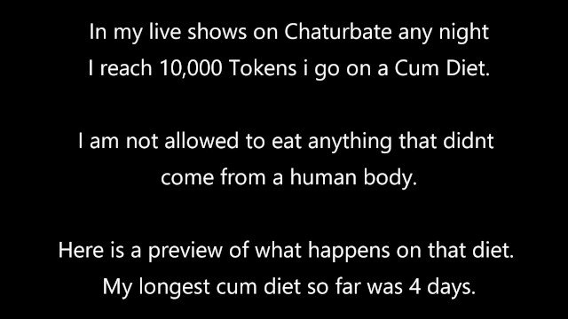 Cum Diet 1 - Preview, piss drinking, vlogging and Cum swallowing 20