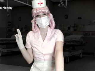 Goth Nurse Joy GivesYou a_Prostate Exam