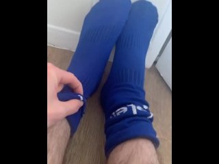 British Feet Cum Strip
