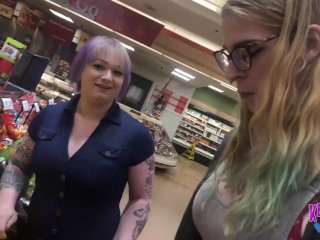 Tgirl Meets Hot Ts At Supermarket And Goes Home With Her To Get Fucked