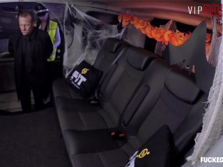 VIPSEXVAULT- Super HOT Busty MILF_Fucked On Halloween In a_Czech Taxi
