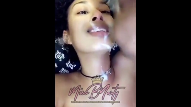 Nut on her face 7