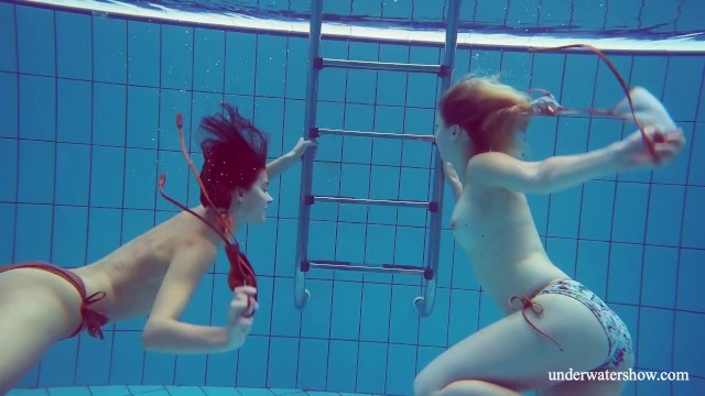 Marusia and Melisa Darkova underwater lesbos