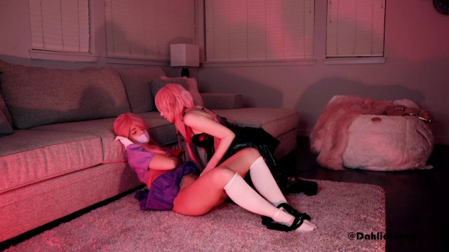 Yuno Gasai dominates and defiles her younger self