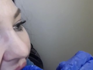 Watch lily-flower pierce her own tongue at home....shes got_balls!!!!