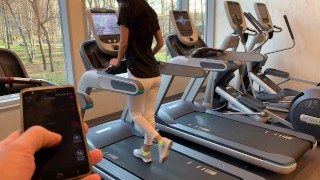 Public Masturbation With Lovense LUSH PART 3 In The Gym While Working Out