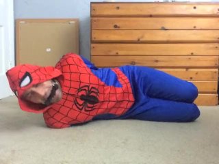 Spiderman Hogtied And Gagged