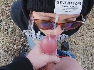 Teen Blowjob By The Sea Hot Cum On My Face