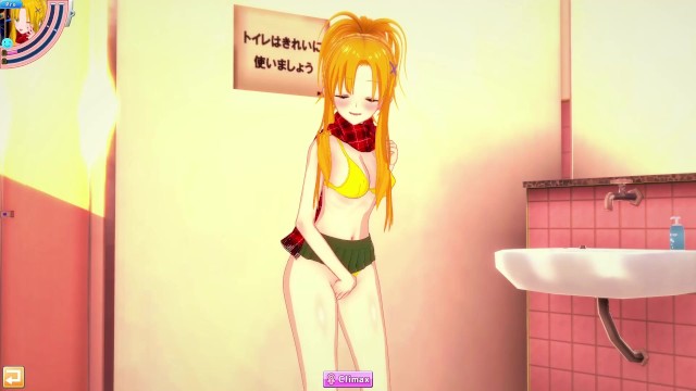 Yuna catches Rikku masturbating - FFX-2 Hentai