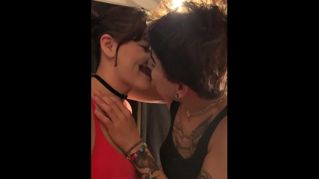 Ashley Kitsune and Frankie Silver Make Out in Clown Makeup