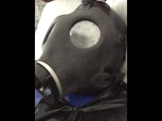 Jerking in Multiple Latex Catsuits with Big Cumshot