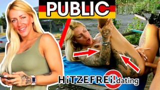 Tattooed and pierced! FitXXXSandy fucked in public! HITZEFREI.dating