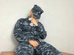 Navy Socksniffer Jerks off