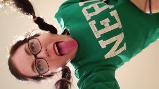 Nerdy Girl In Glasses Loves Getting Fucked In The Ass